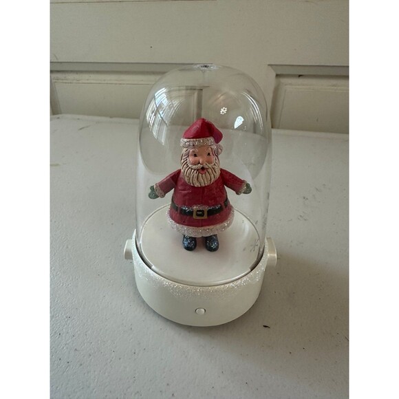 Hallmark 2012 Happy Tapper Musical Dancing Santa Christmas Dome Tested - Picture 2 of 4